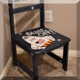 F56b. Painted child's chairs by Melina Kelly. - $48 each